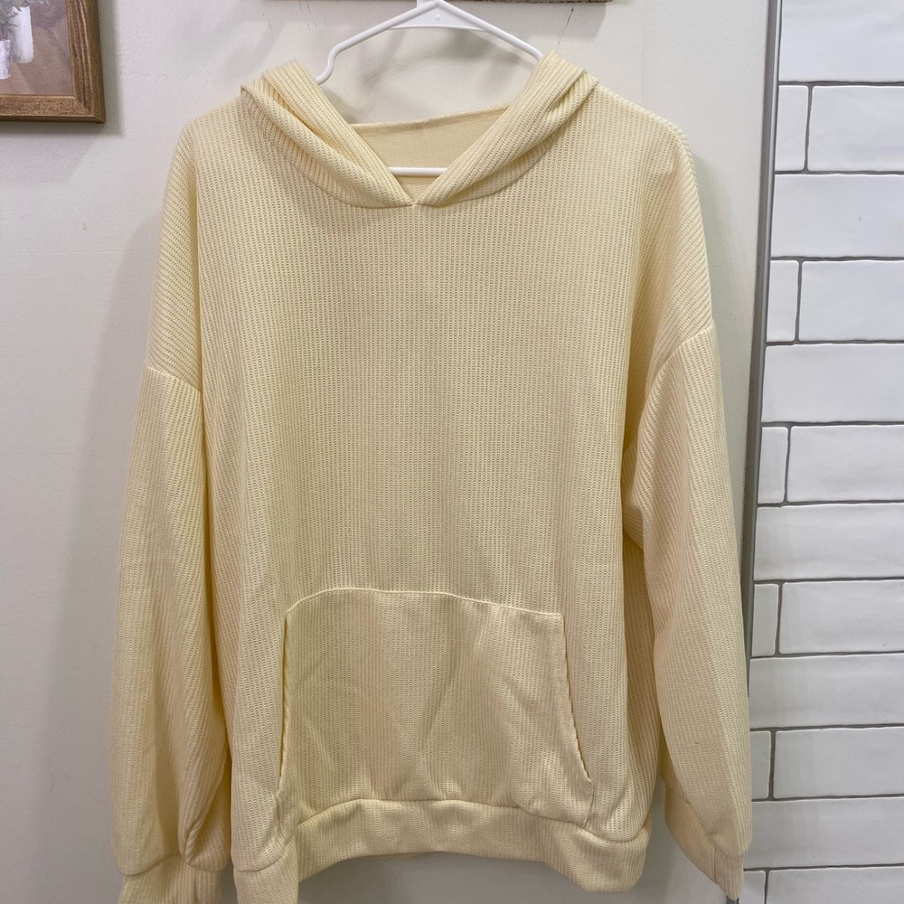 Cream Hooded Sweater